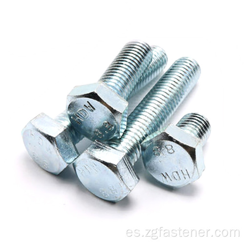 8.8 Agrade Blanco Blanco Zinc Hexagon Bolt Din933